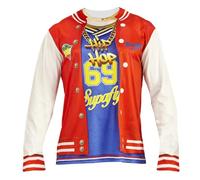 W WIDMANN MILANO Party Fashion - Camiseta hip hop, manga larga, parte superior de disfraz, carnaval