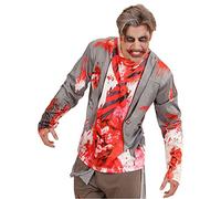 W WIDMANN MILANO Party Fashion - Camiseta manchada de sangre, zombi, parte superior de disfraz, Halloween