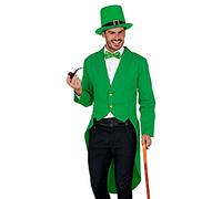 W WIDMANN MILANO Party Fashion - Capa de cola para el desfile del Día de San Patricio, uniforme de guardia, fiesta irlandesa, duende, maestro de ceremonias