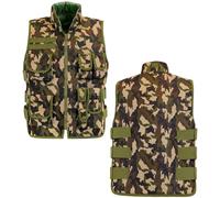 W WIDMANN MILANO Party Fashion - Chaleco de intervención para adultos, chaleco de disfraz con parches intercambiables, para disfraces de policía, SWAT, FBI o militares