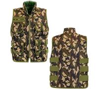 W WIDMANN MILANO Party Fashion - Chaleco de intervención para niños, chaleco de disfraz con parches intercambiables, para disfraces de policía, SWAT, FBI o militares