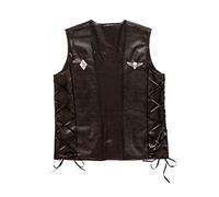 W WIDMANN MILANO Party Fashion - Disfraz de motero chaleco forajido, look cuero, rockero, disfraces