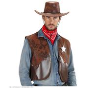 W WIDMANN MILANO Party Fashion - Chaleco Vaquero, Sheriff, Ranger, Rodeo, Salvaje Oeste, disfraces