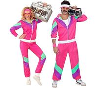 W WIDMANN MILANO Party Fashion - Disfraz de chándal, estilo retro, atuendo de los años 80, chándal para carnaval y fiestas
