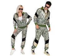 W WIDMANN MILANO Party Fashion - chandal disfraz, moda fiesta euro/dolar, billetes, traje dinero, casino, traje años 80, chandal, traje mal gusto, disfraces disfraces