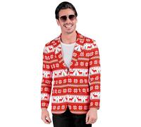 W WIDMANN MILANO Party Fashion - Chaqueta de Fiesta Merry Christmas, Traje de Navidad, Fiesta de Navidad