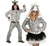 W WIDMANN MILANO Party Fashion - Chaqueta de forro polar con capucha, disfraz de animal para carnaval, fiesta temática