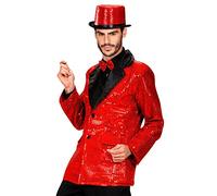 W WIDMANN MILANO Party Fashion - chaqueta de lentejuelas, blazer, showman, disco fever, disfraces