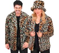 W WIDMANN MILANO Party Fashion - chaqueta de piel sintética para mujer y hombre, chaqueta de felpa, disfraz, atuendo de fiesta para carnaval y festivales