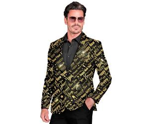 W WIDMANN MILANO Party Fashion - Chaqueta Happy New Year Hombre, Traje de Nochevieja, Año Nuevo, Fiesta