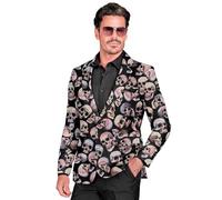 W WIDMANN MILANO Party Fashion - Chaqueta de hombre, chaqueta de traje, brilla bajo luz ultravioleta, disfraz de Halloween