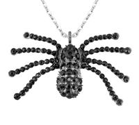 W WIDMANN MILANO Party Fashion 7145G - Collar araña strass, bisutería, collar, vampiro, Halloween, carnaval, fiesta temática