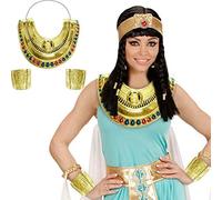 W WIDMANN MILANO Party Fashion - Conjunto Cleopatra, collar y dos pulseras, conjunto de joyas egipcias, carnaval, Halloween, fiesta temática, accesorio, disfraz