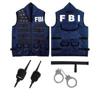 W WIDMANN MILANO Party Fashion - Conjunto de disfraces para niños, policía, SWAT, obrero de la construcción o bombero, para carnaval, fiestas temáticas