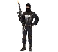 W WIDMANN MILANO Party Fashion - Conjunto de disfraz de agente S.W.A.T