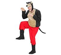 W WIDMANN MILANO Party Fashion - Disfraz de lobo, disfraz de animal, disfraz de cuento, hombre lobo