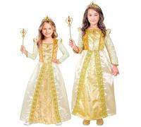 W WIDMANN MILANO Party Fashion - Conjunto de disfraz de princesa para niñas, con vestido y corona para carnaval y teatro