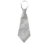 Widmann - Corbata brillante, con banda elástica, para adultos, accesorio, disfraz, carnaval, fiesta temática
