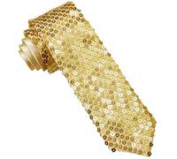 W WIDMANN MILANO Party Fashion - Corbata de lentejuelas, accesorio brillante para disfraces de discoteca, fiesta y carnaval