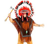 Widmann - Disfraz indio para hombre, multicolor, talla única