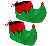 Widmann 51947 - Cubrezapatos elfo de Navidad, ayudante de Papá Noel, unisex, Navidad, carnaval, fiesta temática