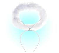 Widmann 8636A - halo blanco de marabú con diadema en One Size