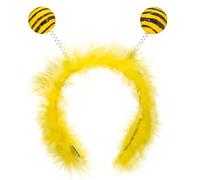 W WIDMANN MILANO Party Fashion - Diadema de abeja para adulto, con antenas amarillas, avispa, disfraz de animal
