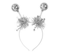 W WIDMANN MILANO Party Fashion, Diadema festiva, bolas de discoteca en movimiento, estrellas plateadas, ligera y cómoda, versátil para carnaval y fiestas temáticas, accesorio ideal