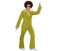 W WIDMANN MILANO Party Fashion - Disfraces 70s traje, chaqueta y pantalón, hippie, reggae, flower power, disco fever, disfraces