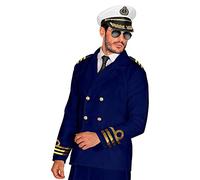 W WIDMANN MILANO Party Fashion - Disfraces chaqueta de capitán almirante, chaqueta, marinero, capitán, uniforme, disfraces