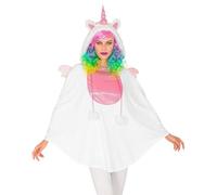 W WIDMANN MILANO Party Fashion - Disfraz de unicornio, poncho con capucha, carnaval, fiesta temática