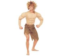 W WIDMANN MILANO Party Fashion - Disfraces Hombre de la Selva, Hombre de la Edad de Piedra, Neandertal, Disfraces de Carnaval