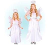 W WIDMANN MILANO Party Fashion - disfraces infantiles angel, vestido, alas, halo, cielo, disfraces de carnaval