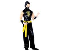 W WIDMANN MILANO Party Fashion - Disfraces infantiles de ninja, samurai, guerrero japonés, disfraces
