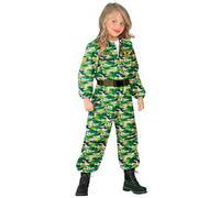 W WIDMANN MILANO – Disfraz infantil Piloto de Caza, mono uniforme para niños