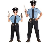 W WIDMANN MILANO Party Fashion - Disfraces infantiles de policía, agente de policía, agente de la ley, comisario, uniforme, disfraces
