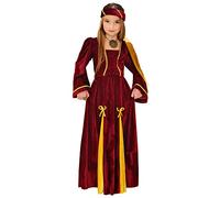 W WIDMANN MILANO Party Fashion - Disfraz de Princesa Medieval para Niña, compuesto por vestido y tocado con velo, para carnaval y fiestas temáticas