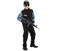 W WIDMANN MILANO Party Fashion - Disfraces infantiles S.W.A.T. unidad especial, uniforme, policía, disfraces de carnaval