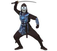 W WIDMANN MILANO Disfraz para niños Cyber Ninja – luchador guerrero, para Carnaval y Halloween