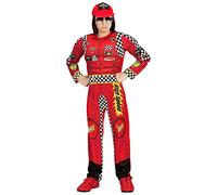 W WIDMANN MILANO Party Fashion - Disfraz de piloto de carreras para niño, con gorra y mono, deportista, fiesta temática, carnaval