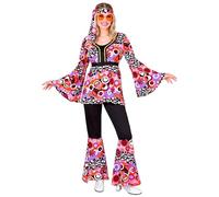 W WIDMANN MILANO Party Fashion - Disfraz 70s Groovy Style, Reggae, Hippie, Flower Power, Disco Fever, Disfraces de Carnaval