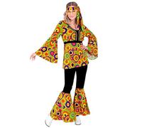 W WIDMANN MILANO Party Fashion - Disfraz 70s Groovy Style, Reggae, Hippie, Flower Power, Disco Fever, Disfraces de Carnaval