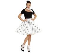 W WIDMANN MILANO Party Fashion - Disfraz años 50, falda y pañuelo de lunares, rockabilly, rock'n'roll, carnaval