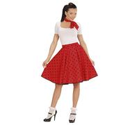 W WIDMANN MILANO Party Fashion - Disfraz años 50, falda y pañuelo de lunares, rockabilly, rock'n'roll, carnaval