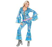 W WIDMANN MILANO Party Fashion - disfraz años 70 estilo disco, mono, reina del baile, traje de una pieza, traje de mal gusto