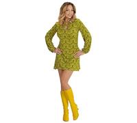 W WIDMANN MILANO Party Fashion - Disfraz años 70, vestido para mujer, fiebre disco, fiesta temática, carnaval