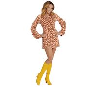 W WIDMANN MILANO Party Fashion - Disfraz años 70, vestido para mujer, fiebre disco, fiesta temática, carnaval