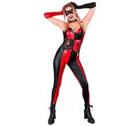 W WIDMANN MILANO Party Fashion - Disfraz Arlequín Malvado, mono con accesorios, payaso de terror, disfraz Halloween