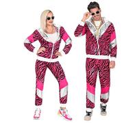 W WIDMANN MILANO Party Fashion - Disfraz chándal 80s tigre, jogging suit, estilo retro, traje de mal gusto