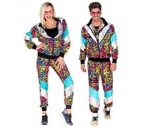W WIDMANN MILANO Party Fashion - disfraz chandal animal de fiesta, traje años 80, jogging suit, traje mal gusto, disfraces disfraces